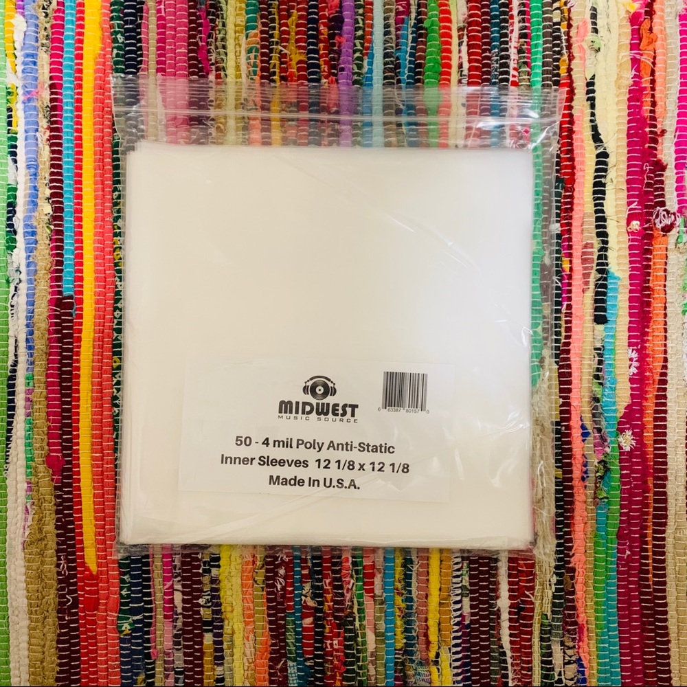 50 anti-static Vinyl Record 12” LP Inner Sleeve